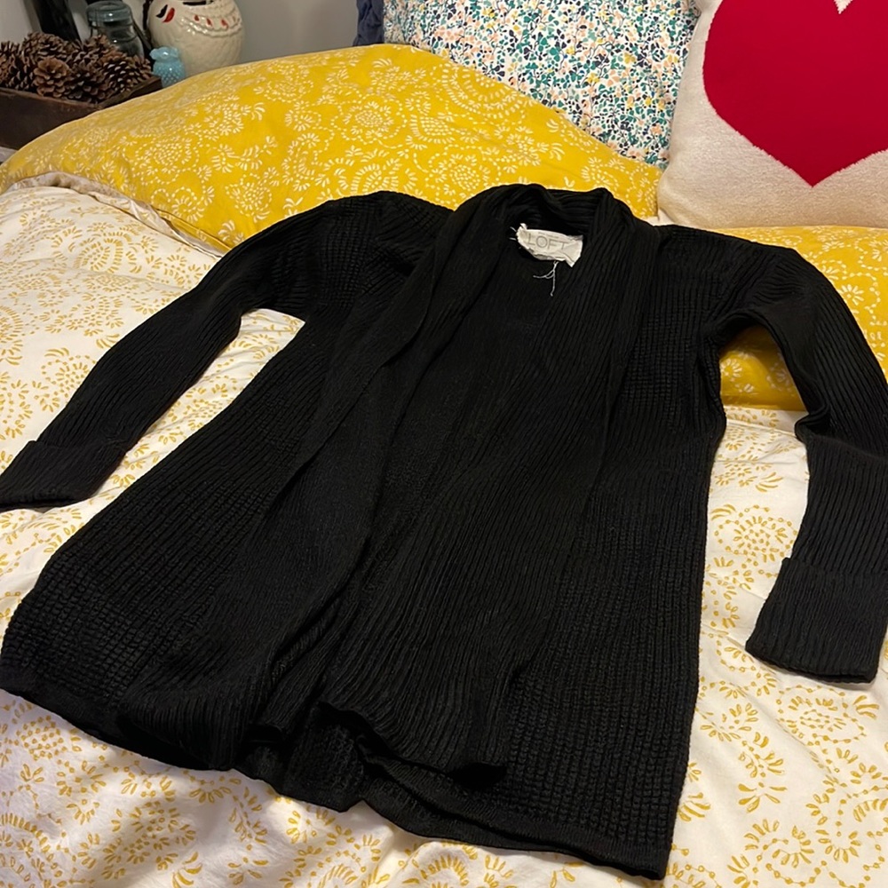 LOFT OPEN SHAWL CARDIGAN